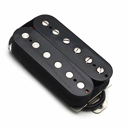 Black humbucker guitar pickup with screws.